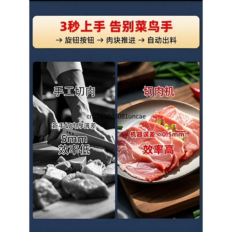 For Commercial High Power Stainless Steel Meat Grinder Multifunctional Slicing Stuffing Sausage Making Processing Machine