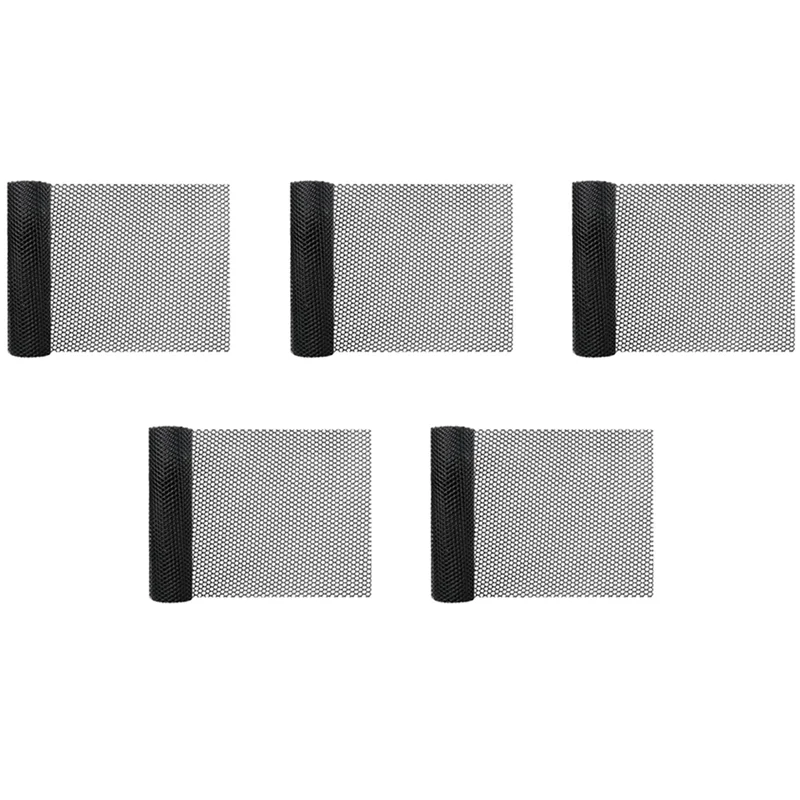 

ABFS 5 шт. 15,7 дюйма X 10 футов пластиковая сетка для куриного забора, шестиугольная проволока для ограждения для садоводства, птицы, куриной проволочной рамы, черная