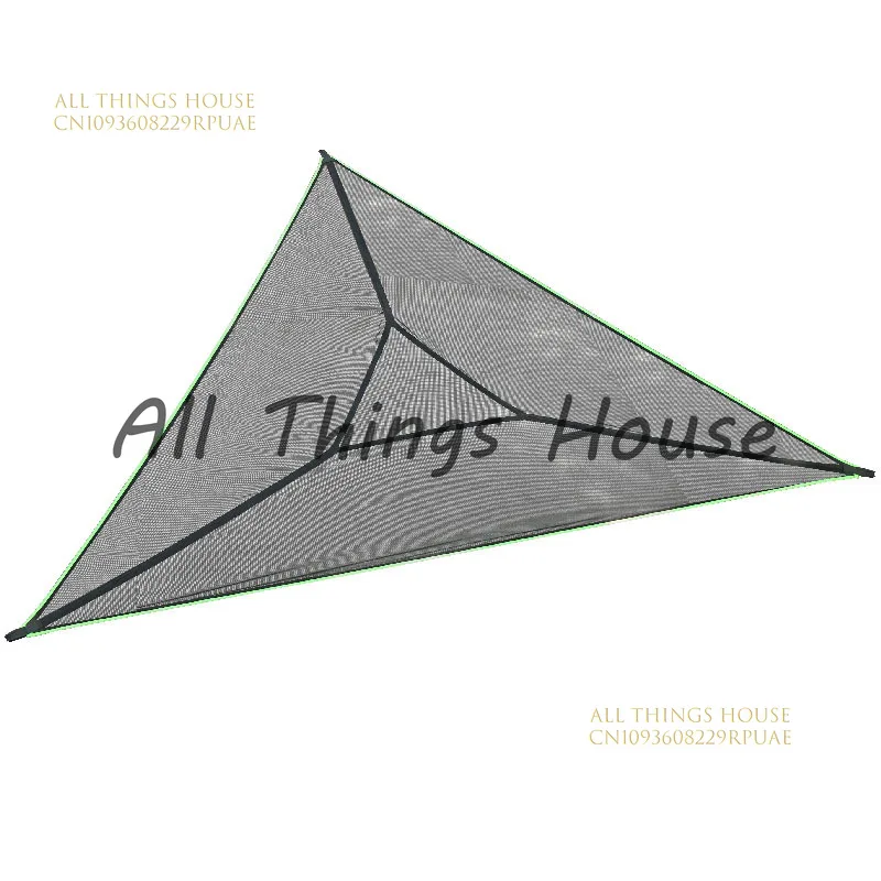 

Multi person triangular hammock in the air, outdoor portable mesh fabric hammock