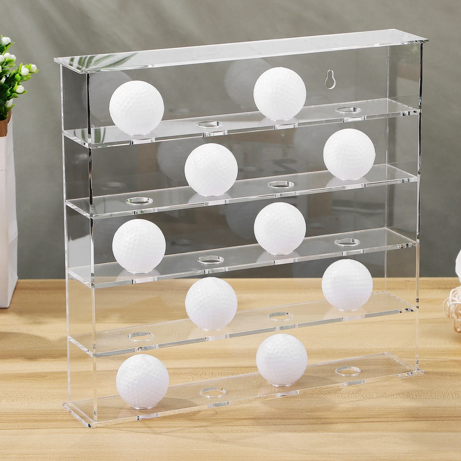 

Golf Display Box Ball Storage Acrylic Holders Organizer Stand Golfball Display Golf Accessory Multipurpose Modern