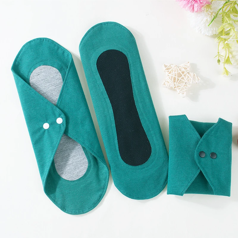 Picture 7: Reusable Cotton Sanitary Pads Washable Menstrual Pads Eco-Friendly Comfortable Leakproof Cloth Pads For Women