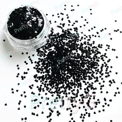 PrettyG 1 scatola M0-1mm Mini cuori Meatllic Glitter Forme Unghie Paillettes Iridescente Glitter Forniture per la decorazione delle unghie fai da te