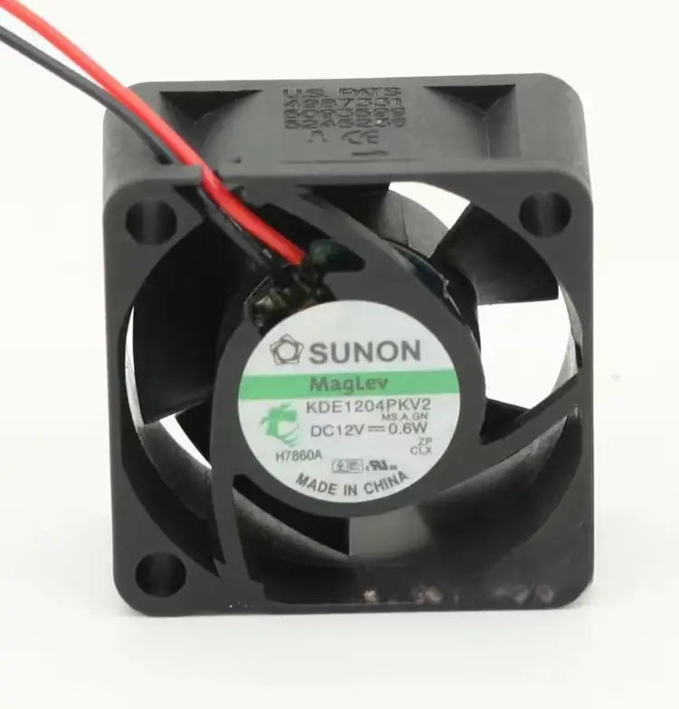 For Sunon Maglev Fan KDE1204PKV2 4cm 40mm 4020 12V 0.6W Silent Quiet Server Inverter Cooling Fan