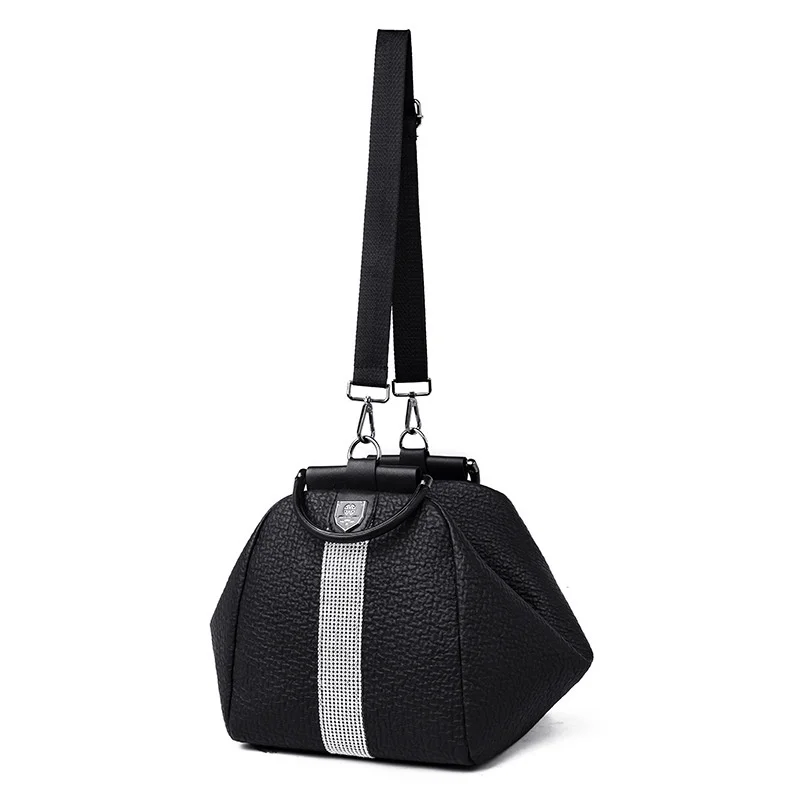 Bolso de hombro doble de tres usos, mochila ligera antisalpicaduras de cuero suave Pu, bolso de viaje para mujer, ocio al aire libre, un solo hombro