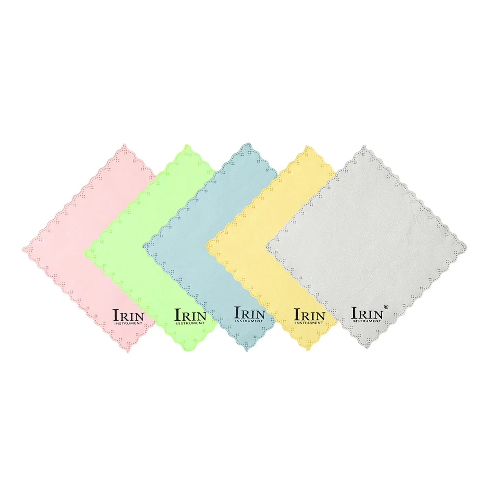 5 Pieces Musical Instruments Cleaning Cloths, Instrument Cleaning Cloth Polishing Cloths for Sax Piano Trumpet Clarinet Sax