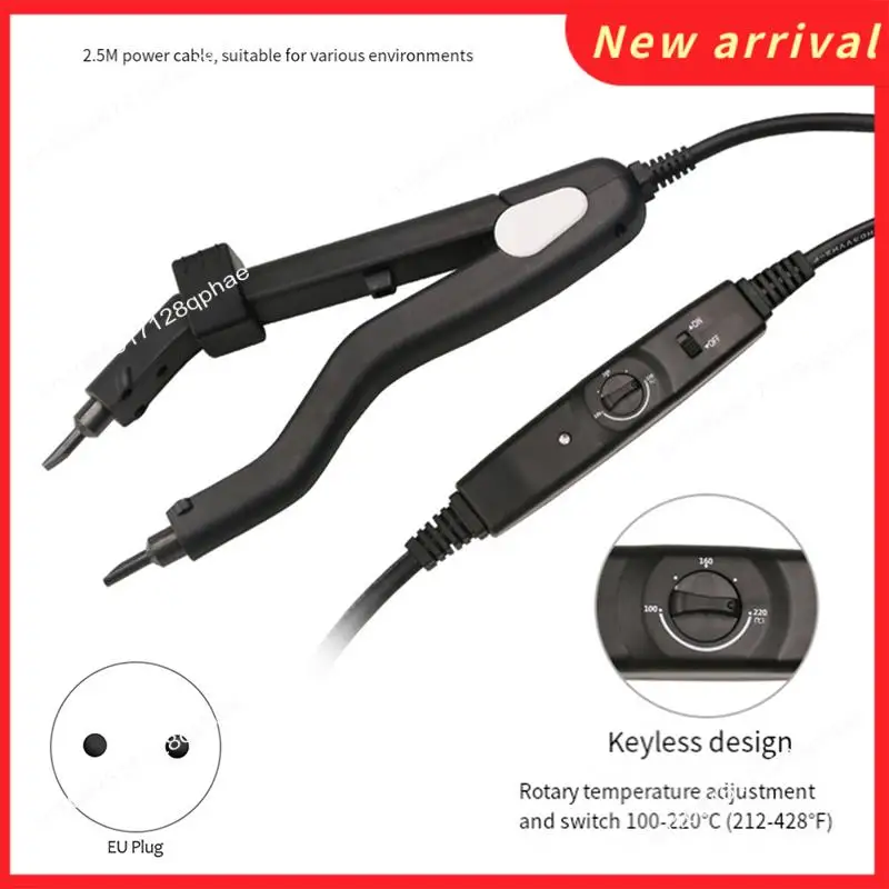 N89R Тепловой разъем для волос, термоутюг с регулируемой высокой температурой — идеально подходит для ваших волос, вилка европейского стандарта, прочный, простой в установке