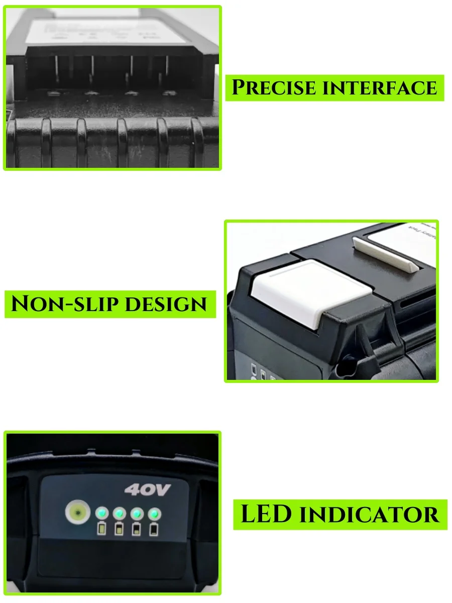 بطارية بديلة ليثيوم أيون 40 فولت OP4050 6000 مللي أمبير في الساعة لسلسلة Ryobi OP4060 جزازات العشب أيضًا