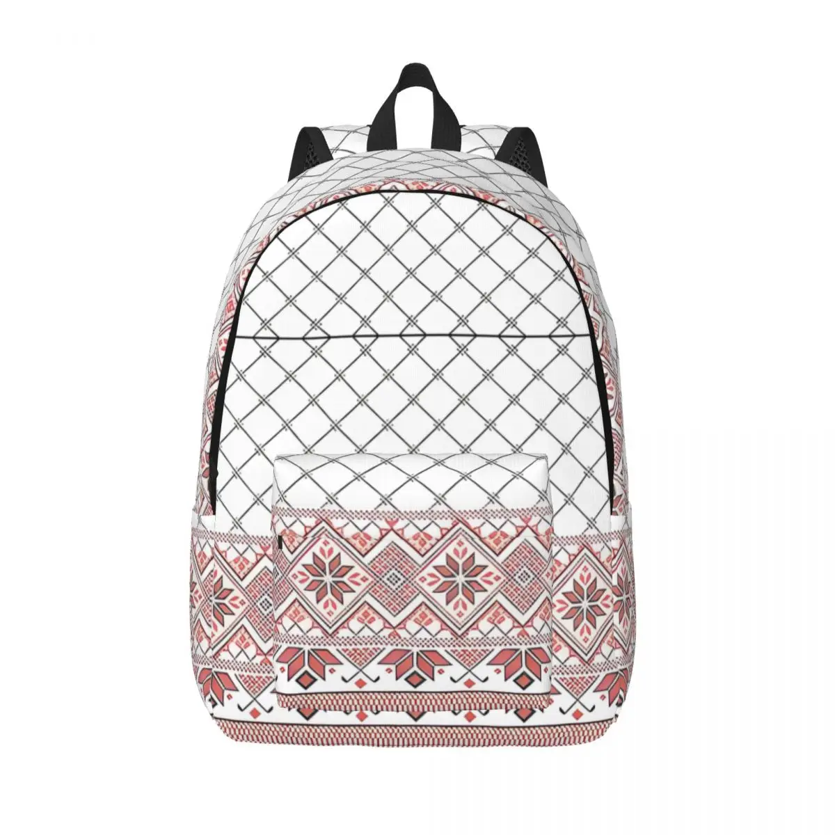 

Арабский повседневный рюкзак Hatta Kufiya Keffiyeh с карманом для пешего туризма и путешествий Tatreez Art, рюкзак для мужчин и женщин, холщовые сумки для колледжа