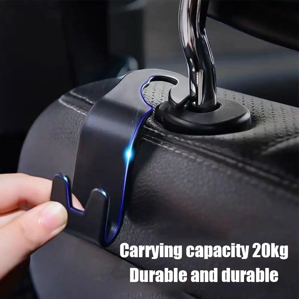 2pcs Car Hidden Multifunctional Hook Back Hook 0-5kg Pendant Car Buckle Car Accessories Y7k6