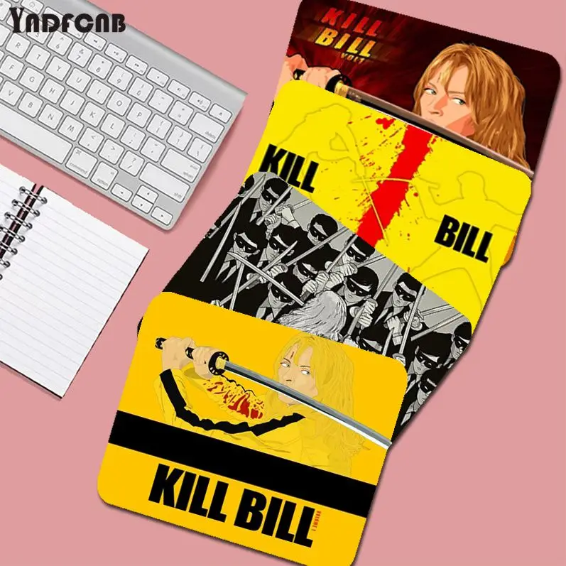 Kill Bill Mousepad 25x29cm Small Gaming Mouse Pad Gamer Desk Mat Keyboard Pad Decoration Mause Pad Office Desk Accessories