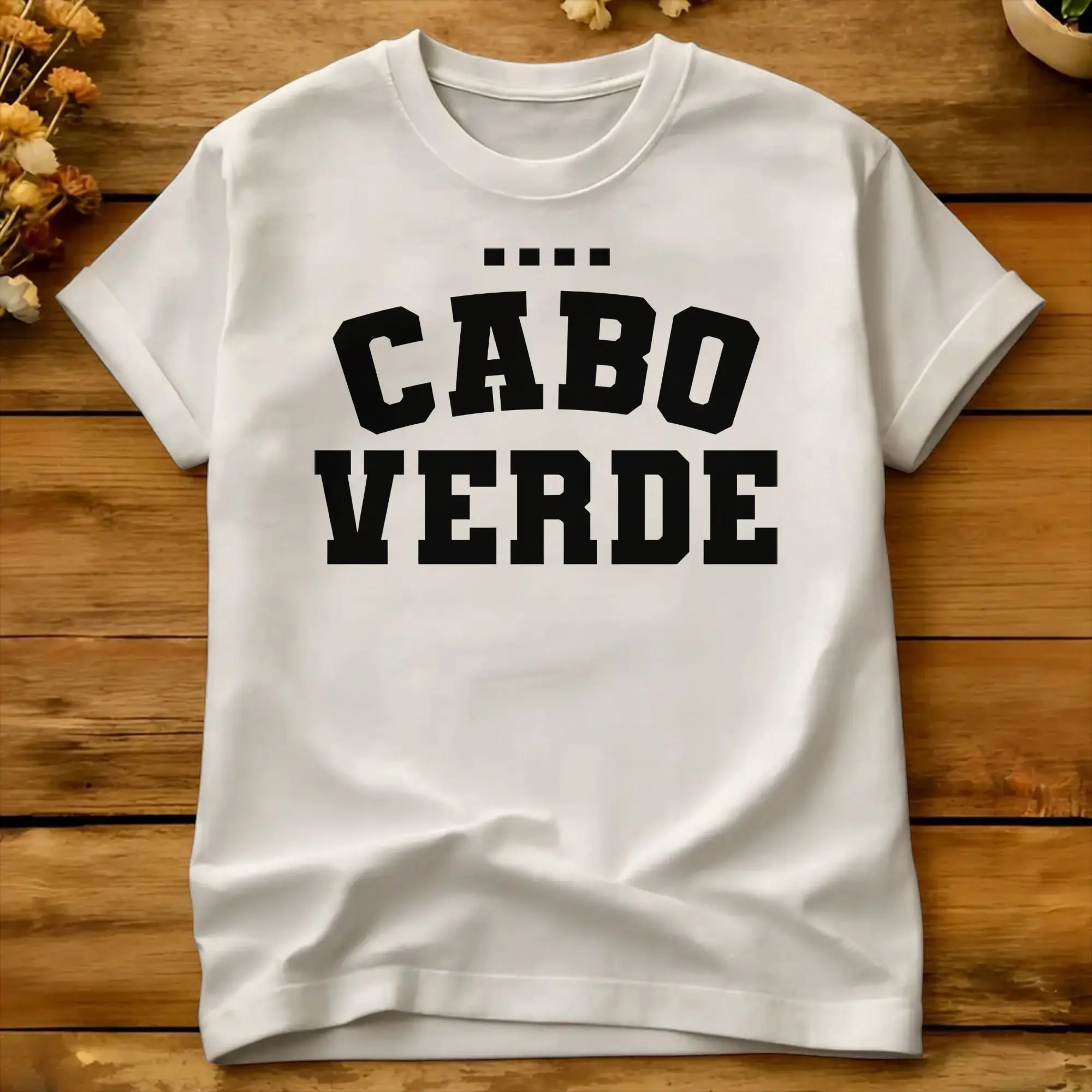 Cape Verde  T Shirt Summer Cabo Verde Hip Hop T-Shirts Pure Cotton Crewneck Oversized Clothing Short Sleeves Streetwear Tshirt