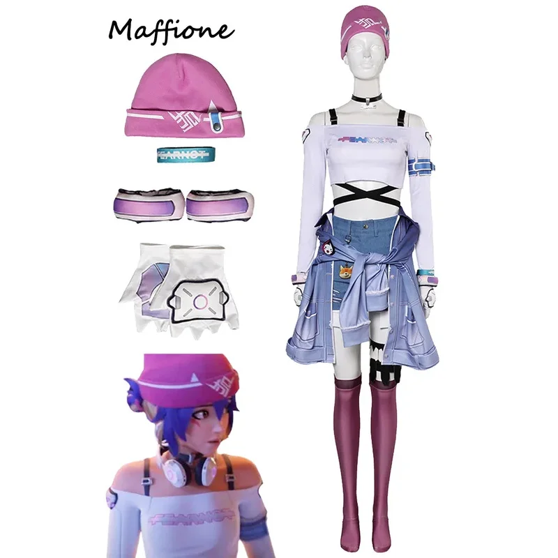 Sky01 لعبة ow كيريكو سترة تأثيري حلي النساء تمويه قبعة قفازات وتتسابق الكبار الفتيات معصمه قلادة الإناث hallowend01