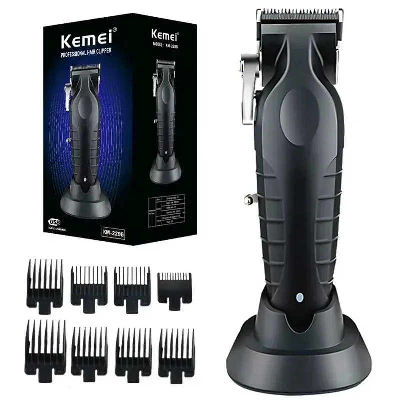 

Original Kemei Professional Cordless Hair Clipper For Men Adjustable Electric Hair Trimmer Beard Haircut Rechargeable Machine