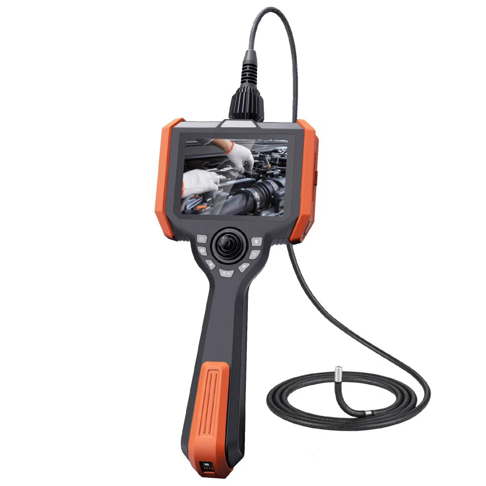 VSNDT OEM ODM Portable industrial endoscope, optical fiber illumination 360 articulation 6mm borescope IP67 Videoscope