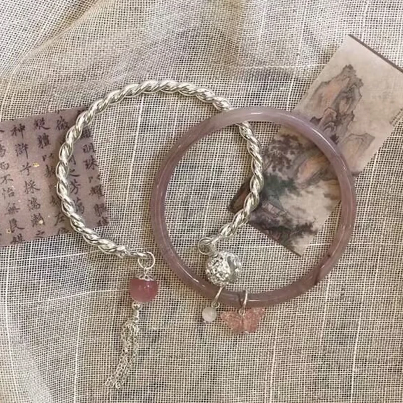 سوار نسائي على الطراز الصيني حسن الحظ؛ الإسورة قلادة أنيقة؛ مجموعة مكونة من قطعة واحدة قابلة للتعديل #5