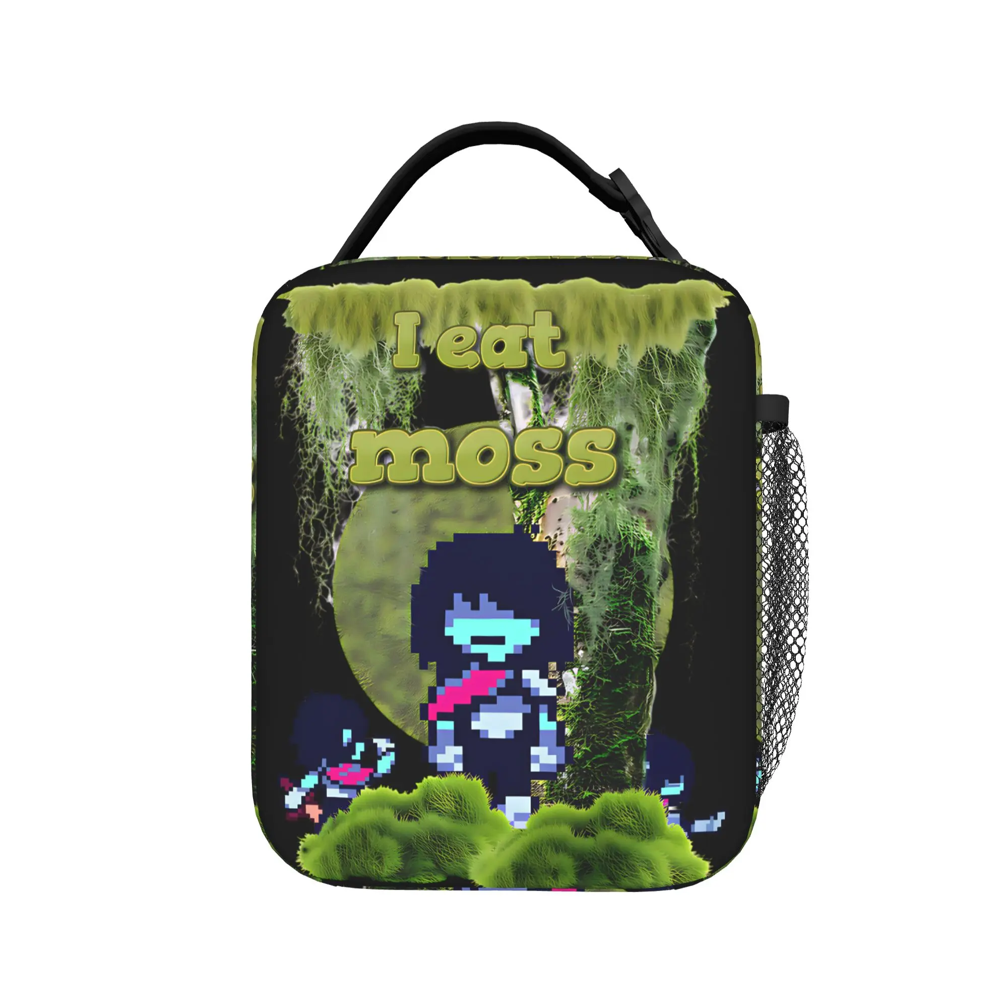 I eat moss  Kris Deltarunes  Insulated Lunch Bags Thermal Bag Reusable,Meal Container  High Capacity Tote Lunch Box