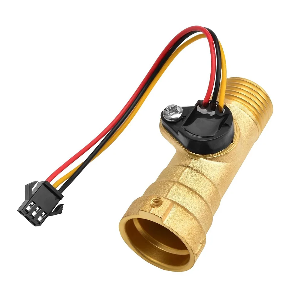

1pc Copper Gas Water Heater Water Flow Sensor Electronic Flow Meter For Thermostatic Water Heater Water Purifiers