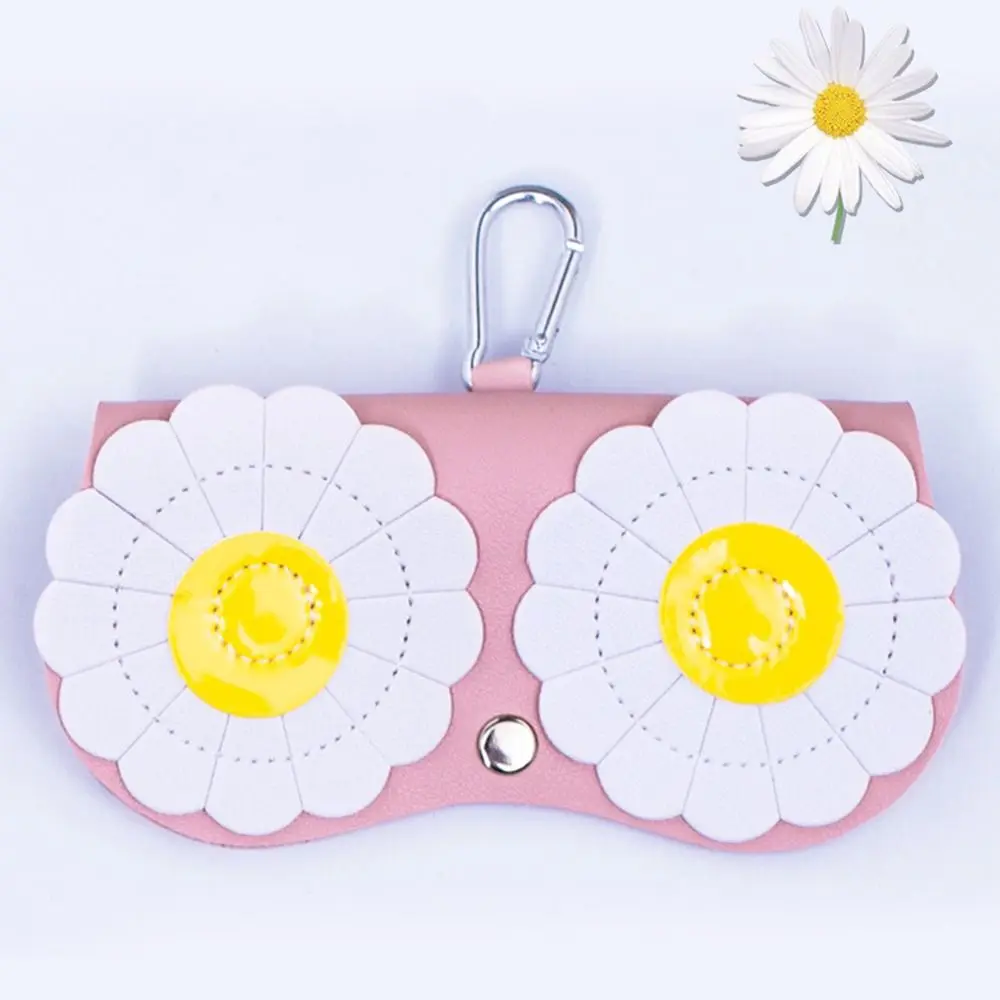 Qutzzmnd INS Cartoon Glasses Bag Women Portable Sun Eye Glasses Box PU Leather Eyewear Case Sunglasses Protection Bags image 3