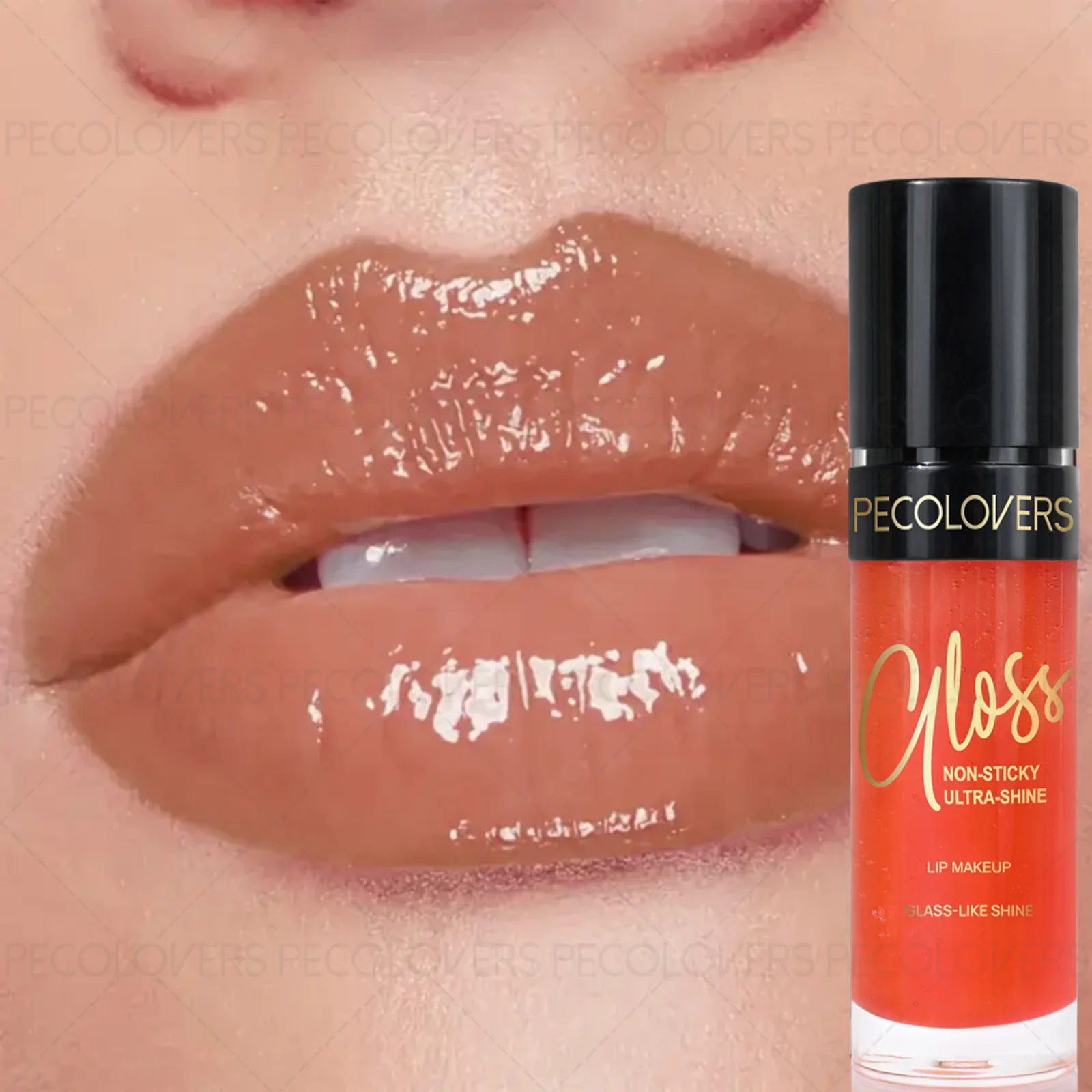 1PC Mirror Gloss Lip Balm en Lipgloss, niet-uitdrogend, hydraterend, creëert een hydraterende en natuurlijke combinatie voor lipmake-up