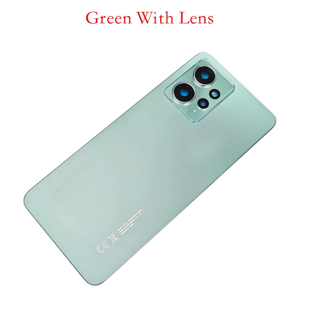 Back Cover For Xiaomi Redmi Note 12 4G Back Door Replacement Battery Case, Rear Housing Cover + Camera Lens With Sticker