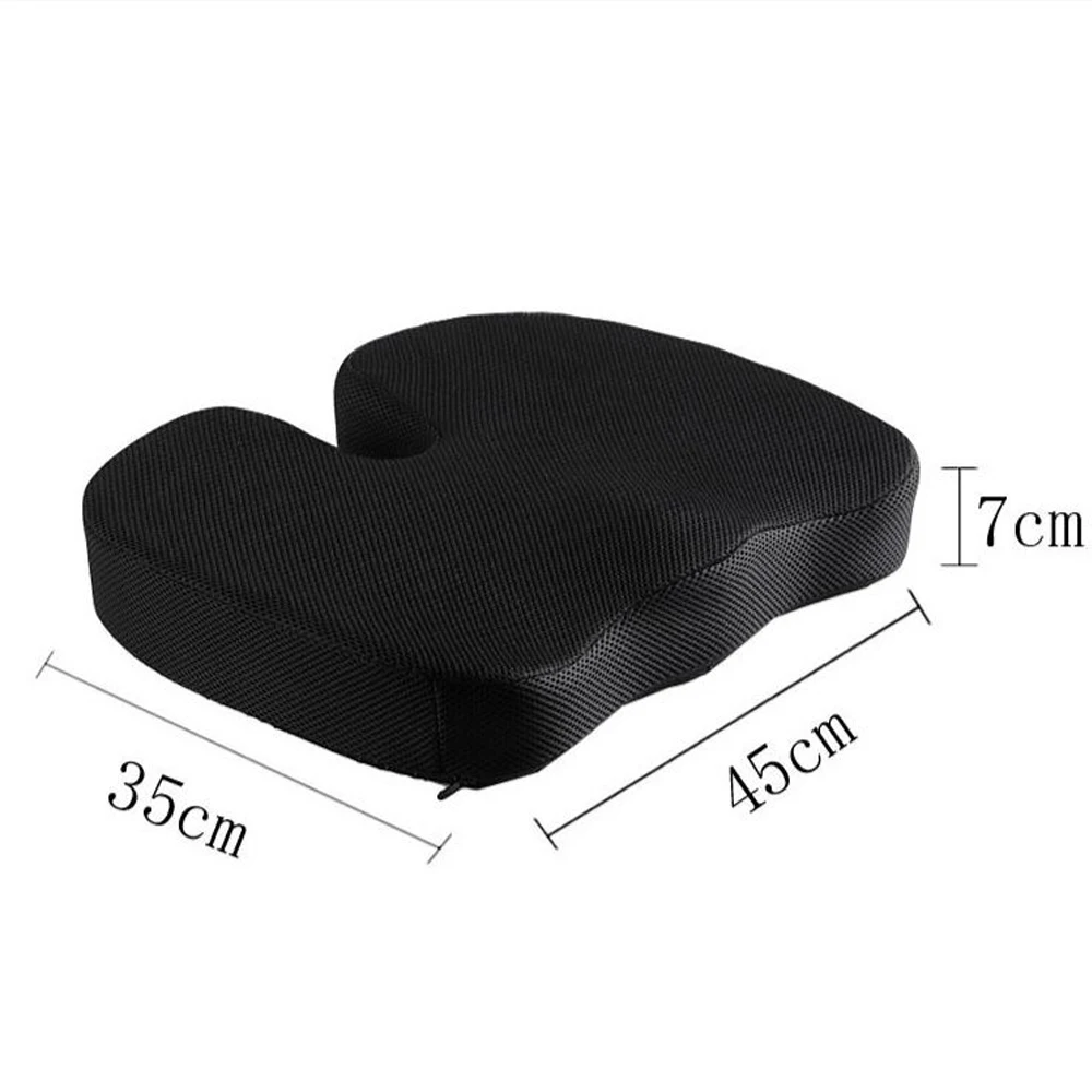 1 pcs Memory Cotton Seat Cushion For Office Car Long Sitting Thick Chair Cushion Ergonomic Memory Cotton Office Cushion