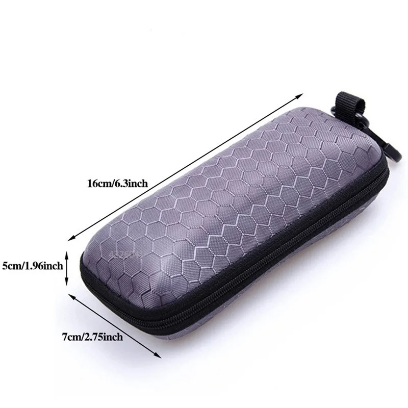 New Compressive Honeycomb Zipper Spectacle Case Sunglasses Case Black Sunglasses Zipper Bag Sun Case Variety Multicolor