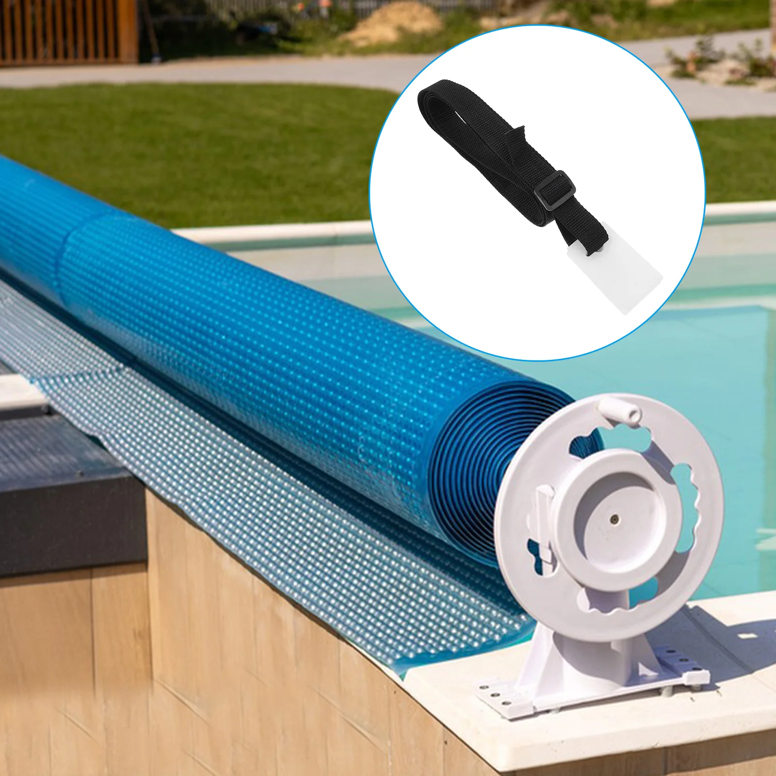 

18pcs Pool Durable Portable Adjustable Reel Protection Solar Blanket Holder Easy Installation Pool Accessories Above Ground
