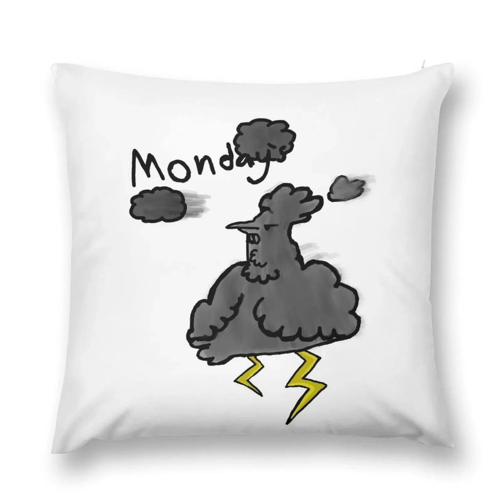 monday`s chicken Throw Pillow Luxury Living Room Decorative Cushions Cushion Cover pillow