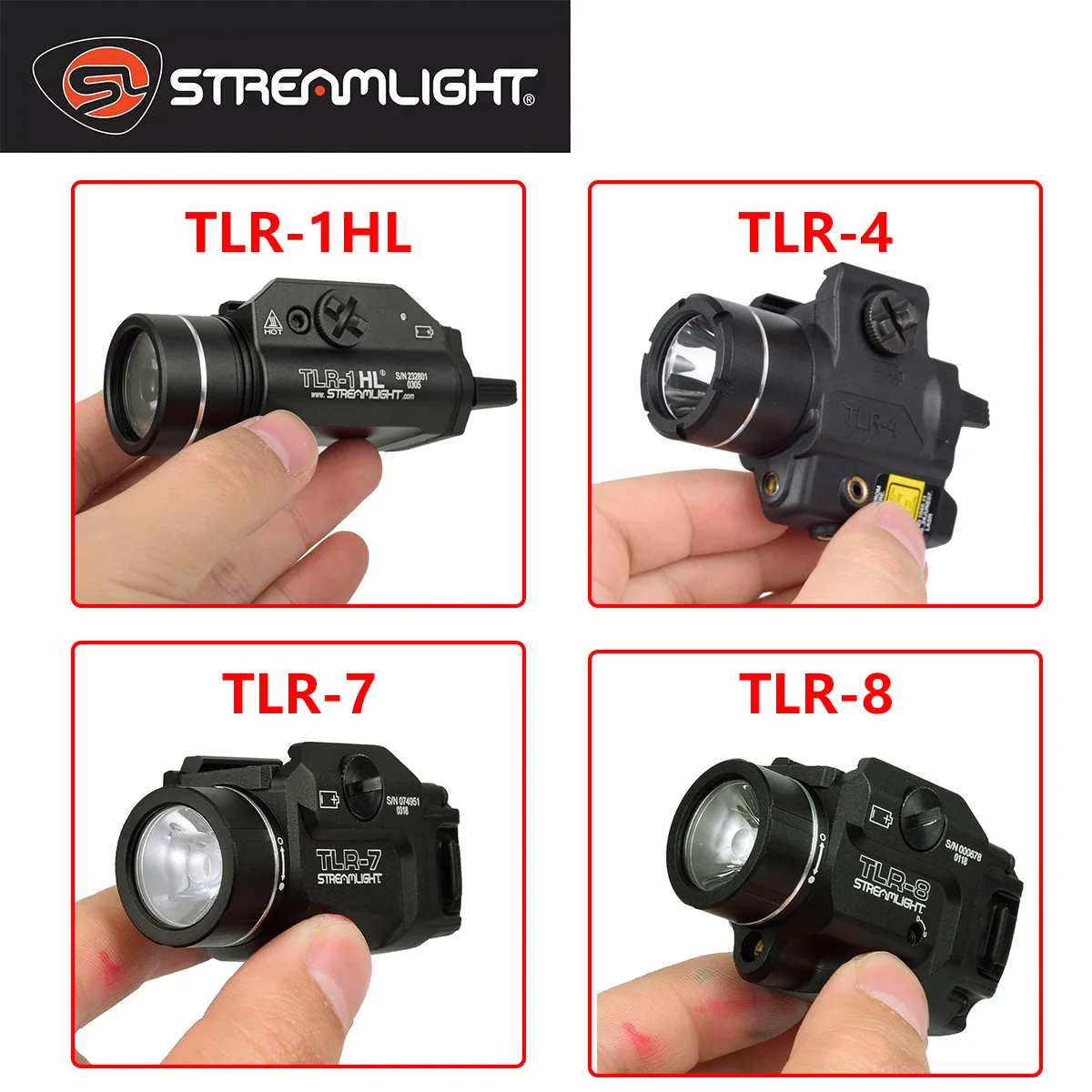 

Surefire X300 ULTRA XH35 X300UH-B XH15 Streamlight TLR TLR-1HL TLR-3 TLR-4 TLR-7 TLR-8 Airsoft Flashlight Weapons Scout Light