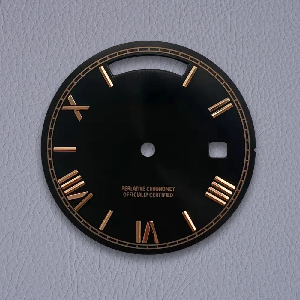 31mm S Logo Dial Day And Date Roman dial Sunray Dial Suitable For 8285 Movement High Quality Watch Modification Accessories