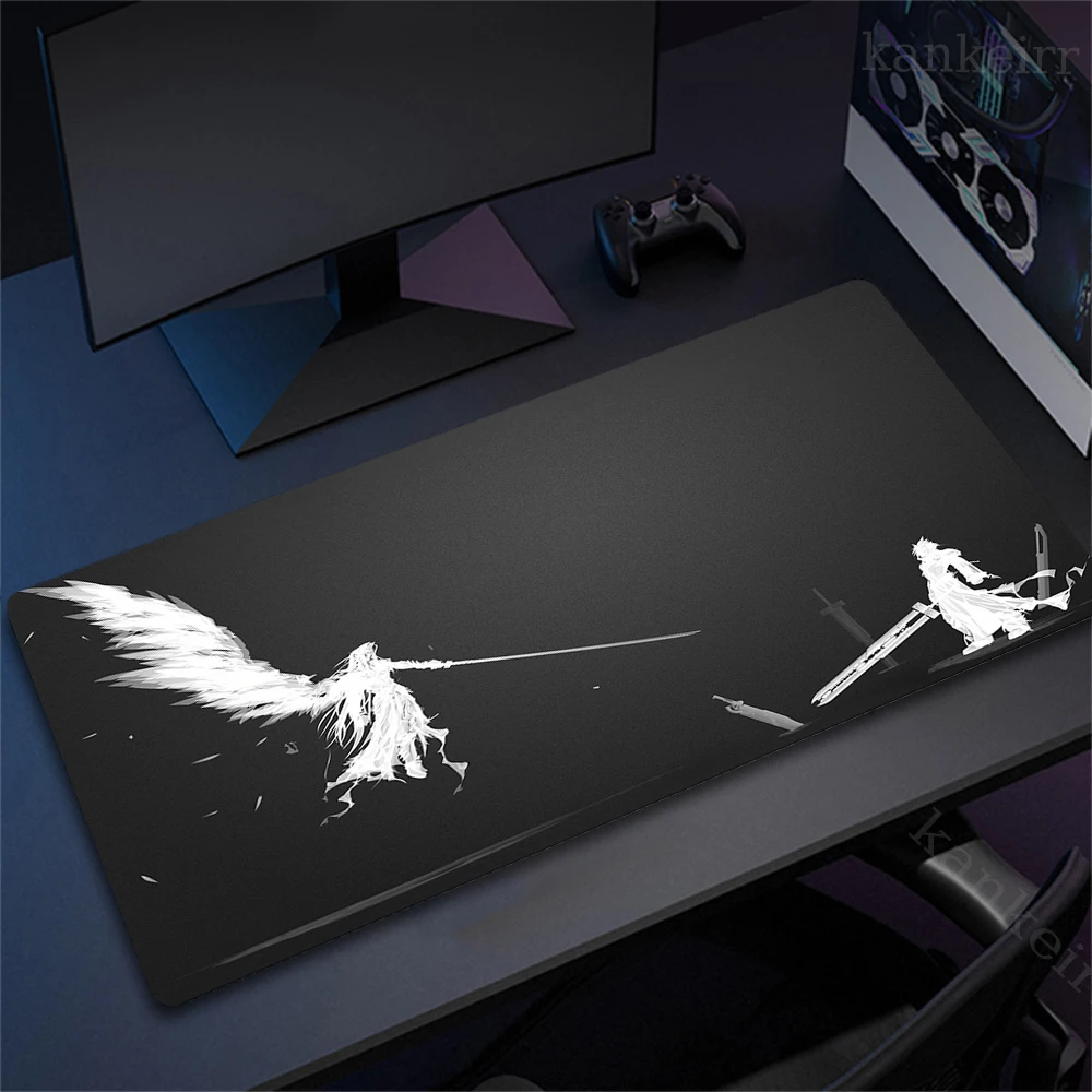 Final Fantasy Large Mouse Pad Gamer Rubber Anti-Slip Gaming Mousepad Keyboard Mouse Mats Office Computer Desk Mat Carpet 90x40cm