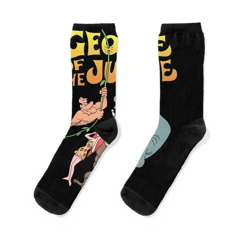 

Tribute to Jay Ward George of the Jungle Characters Classic T-Shirt.png Socks Antiskid soccer retro crazy Man Socks Women's