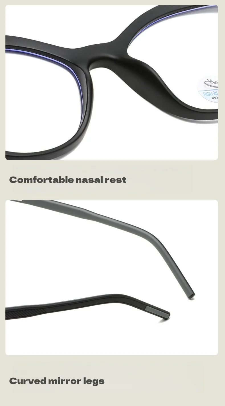 F·DRACON TR90 Mode Retro Cat Eye Damen Brillengestell Ultraleichte optische Anti-Blaulicht-Brille für Damen – Detail 5