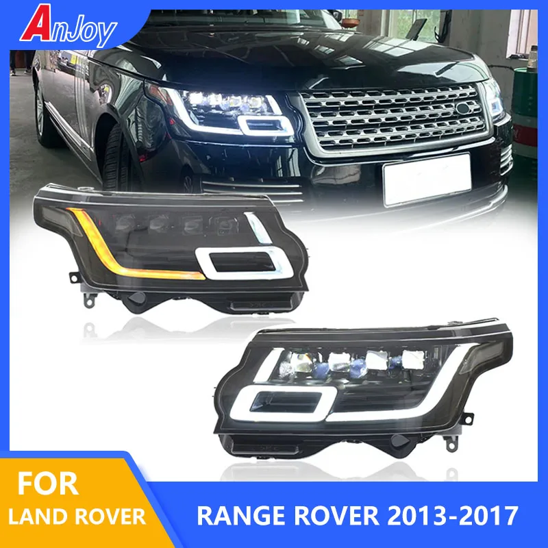 

2 шт. светодиодные фары для Land Rover Range Rover Sport L494 Vogue L405 2013-2017, светодиодные передние фары DRL Plug and Play