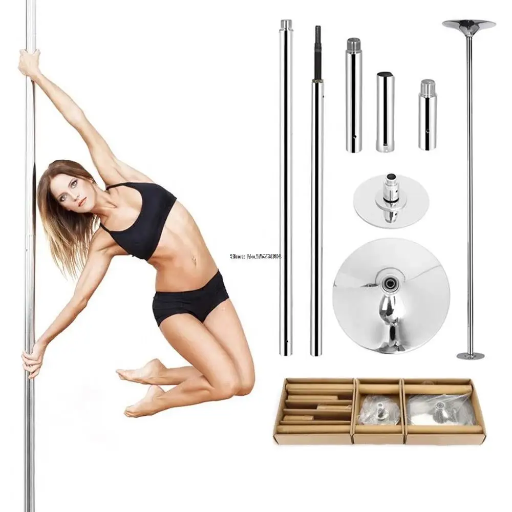 

Professional 45mm Removable Stripper Pole Home Dance 360 Spin Dance Training Pole Fitness Dance Sport