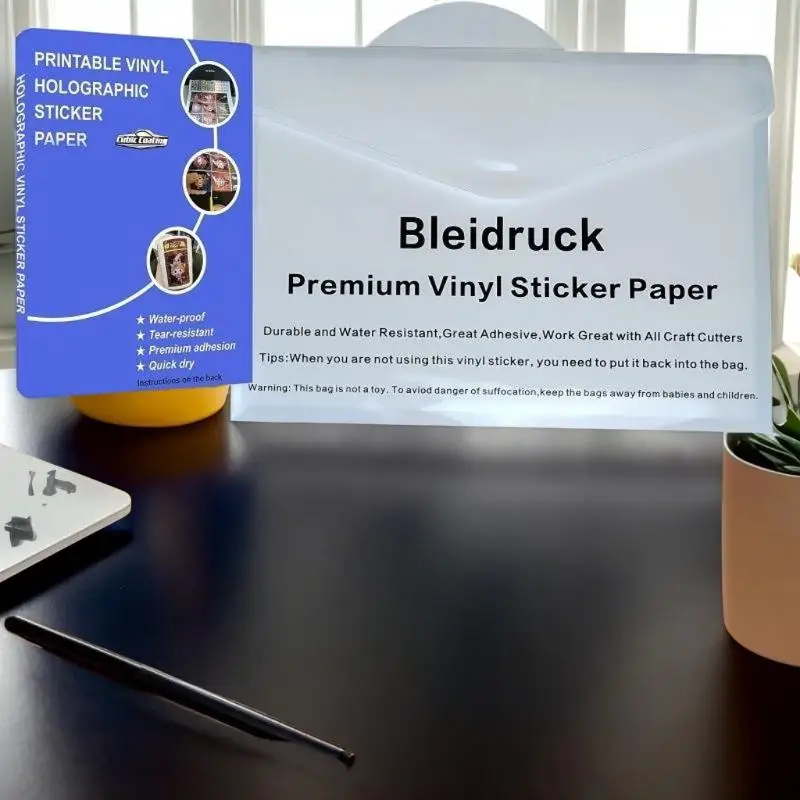 5 قطعة ورق لاصق ثلاثي الأبعاد من الفينيل الشفاف ذاتي اللصق مقاوم للماء طبقة تصفيح باردة شفافة للحرف اليدوية #2