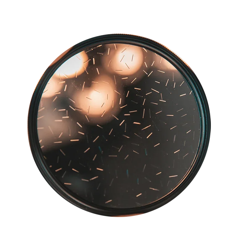 

Оптическая призма, фильтр для объектива камеры DSLR создают потрясающие эффекты звездообразования и светового полоса