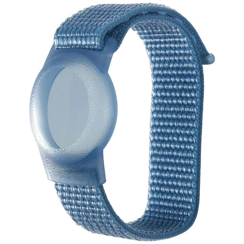 子供用AppleAirtagと互換性のあるリストバンド,GPSトラッカー,飛行機用保護ケース,ナイロンブレスレット付きホルダー