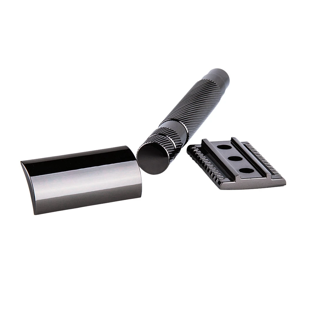 남성용 안전 더블 엣지 면도기, 이발사 스트레이트 면도기, 거치대 남성용 면도날 면도기