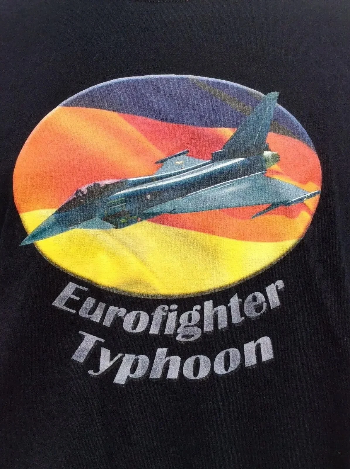 Cool  AIRPOWER Eurofighter Typhoon Modern Warfare Black T Shirt Breathable Top, Loose Casual Mens T-shirt S-3XL