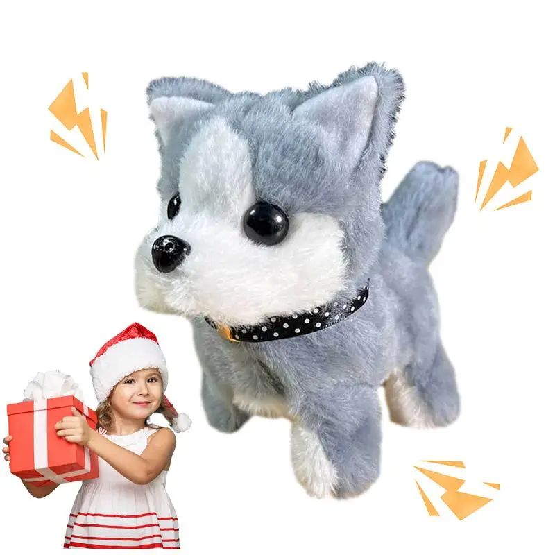 Moving Animal Toys For Kids Walking Dog Cat Electronic Pet Barking Dog Companion Animal Electric Pets Battery Operated Tail