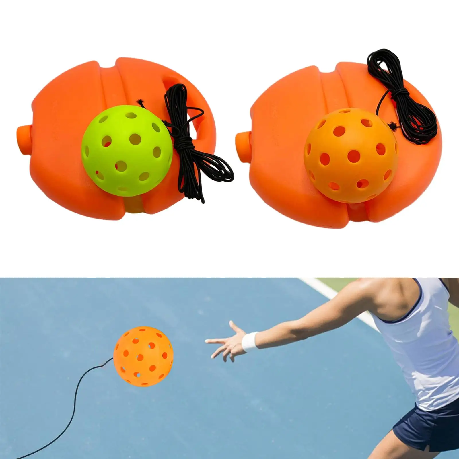 Der Pickleball-Trainer im 2-6er-Pack verbessert die Geschwindigkeit für den Pickle ball für Anfänger mit einem Spieler