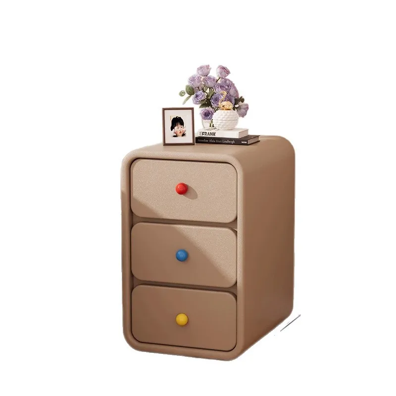 

Solid wood bedside table, small side table, extremely narrow bedroom, 2025 new light luxury, high-end sense of exquisite storage