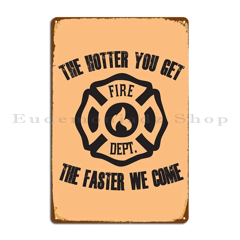 Fire Dept Metal Signs Personalized Cinema Plaques Decoration Printing Tin Sign Poster