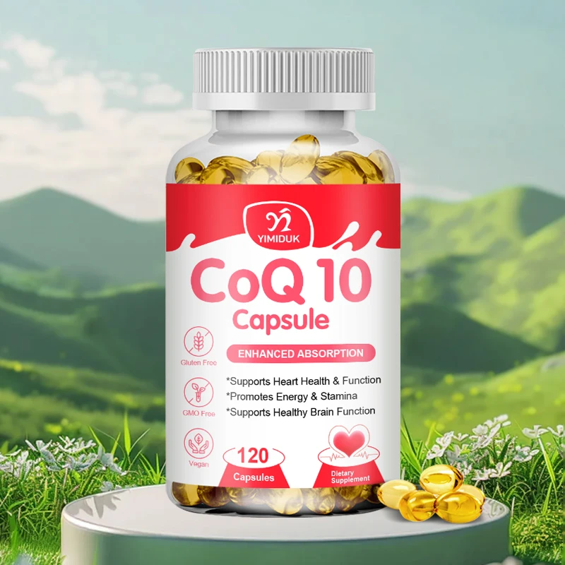 Ultra High Absorption Coq10 Capsules, 100Mg Coenzyme Q10 Promotes Cardiovascular & Heart Health Antioxidant Supplement