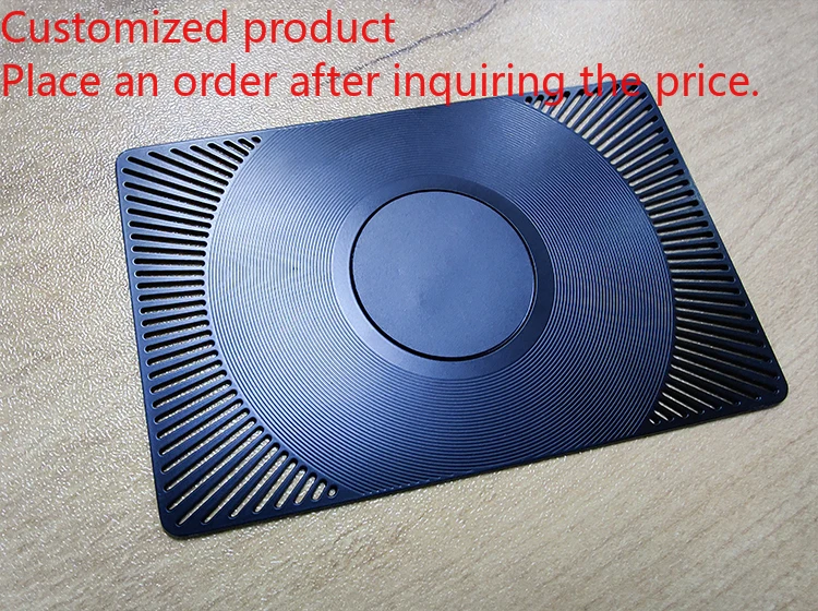 Customized product Customizable NFC Metal Card with  213/215/216 Stainless Steel Waterproof 13.56MHz RFID Communication Interfac