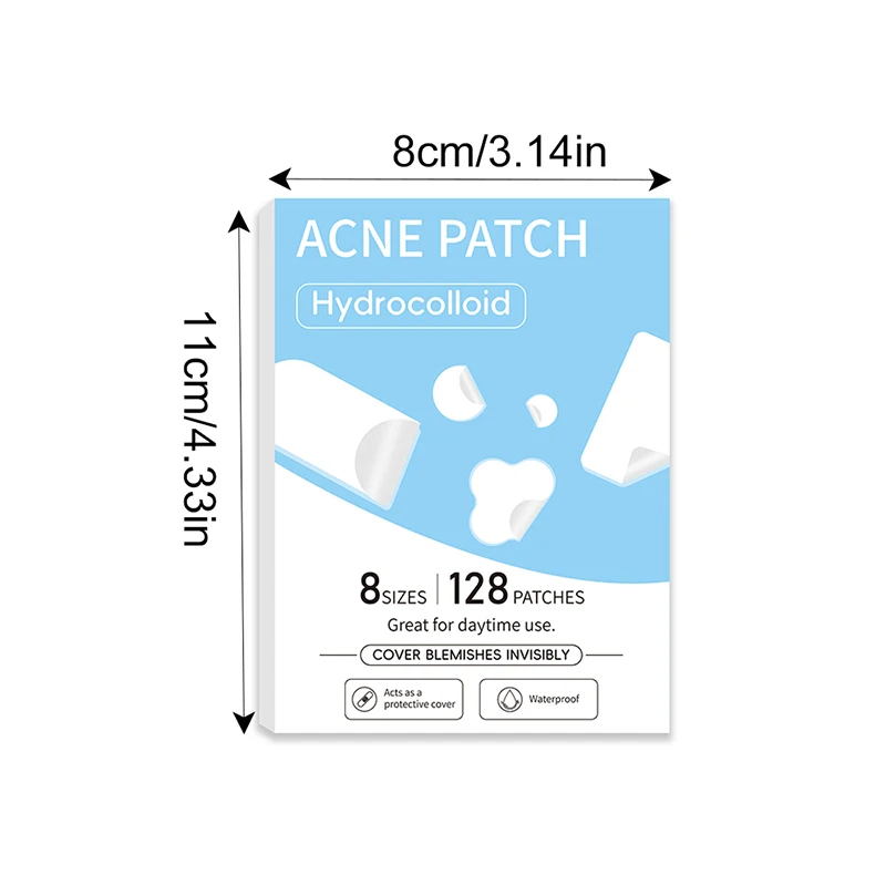 128 قطعة/المجموعة بثرة التصحيح حب الشباب الملونة غير مرئية حب الشباب إزالة العناية بالبشرة ملصقات المخفي الوجه بقعة الجمال #6