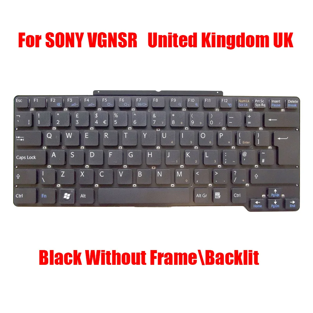 

US UK Laptop Keyboard For SONY VGN-SR VGNSR 148090112 81-31405002-11 148088322 148088021 148088342 Thailand TI New