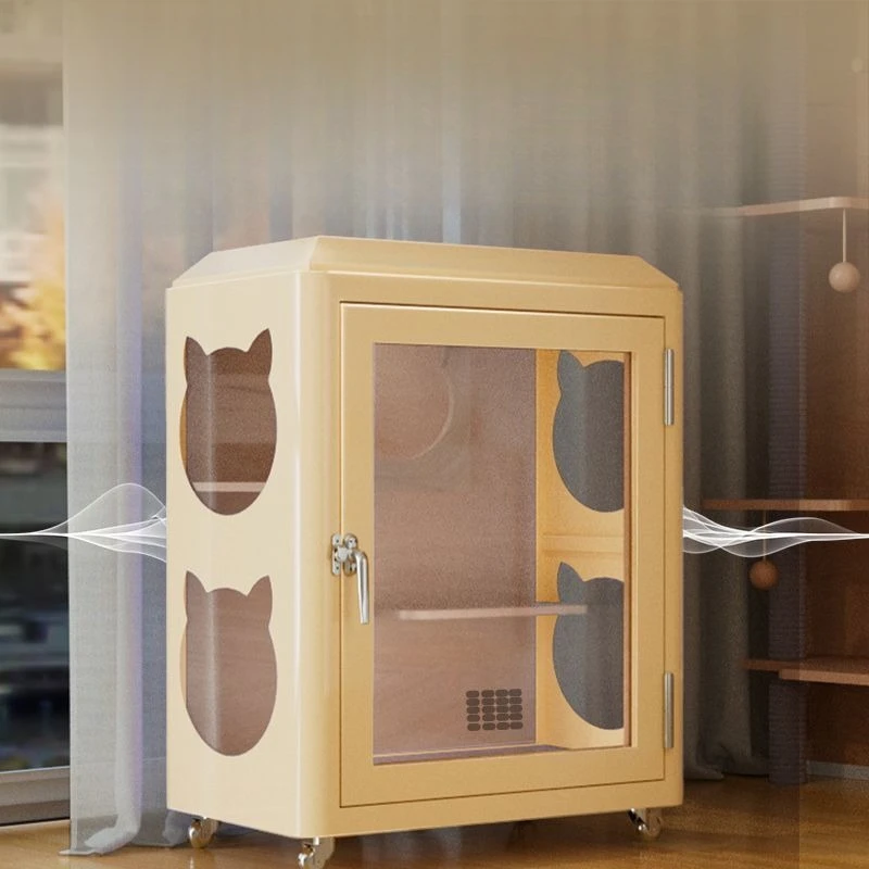 

Soundproof dog cage hut, cat nest, mini version small household silent compartment, sleeping cabin, removable pet room simple