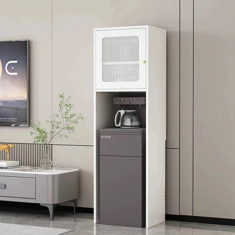 

Living room wall cabinet Smart tea bar machine Multi-layer storage storage Tea bar machine Water dispenser Above shelf